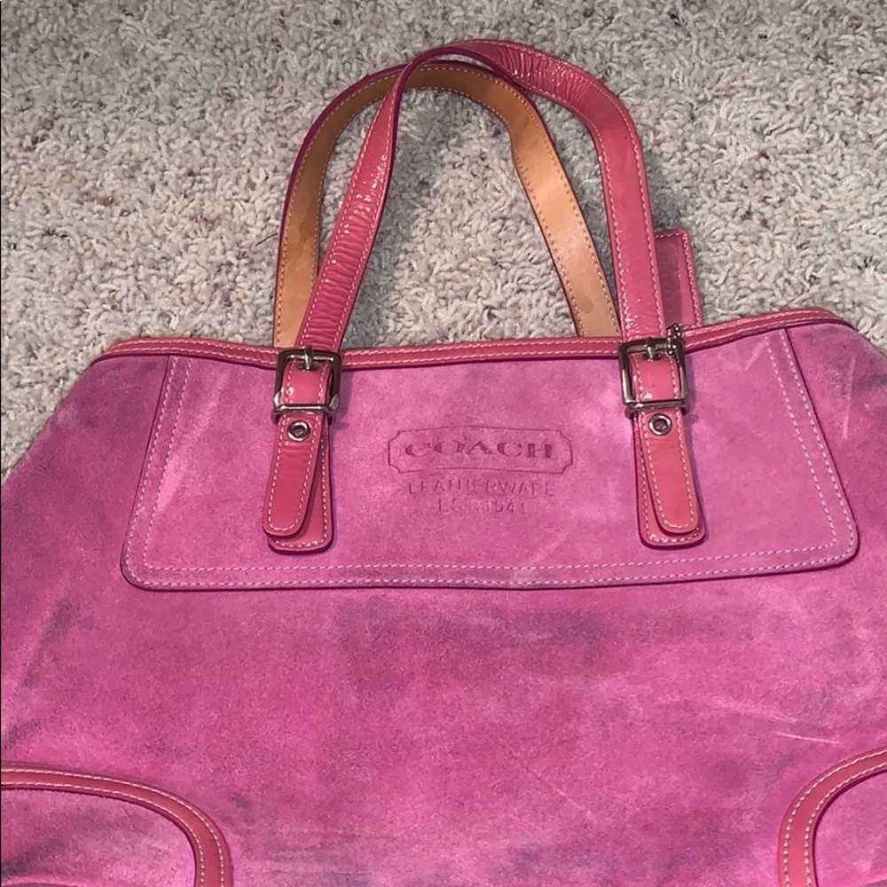Pink coach purse